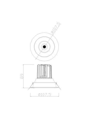 Empotrable Downlight FORMENTERA Blanco