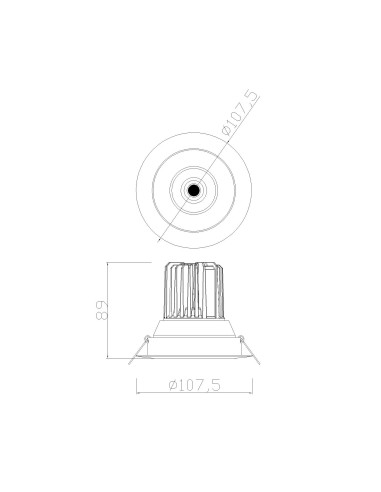Empotrable Downlight FORMENTERA Blanco