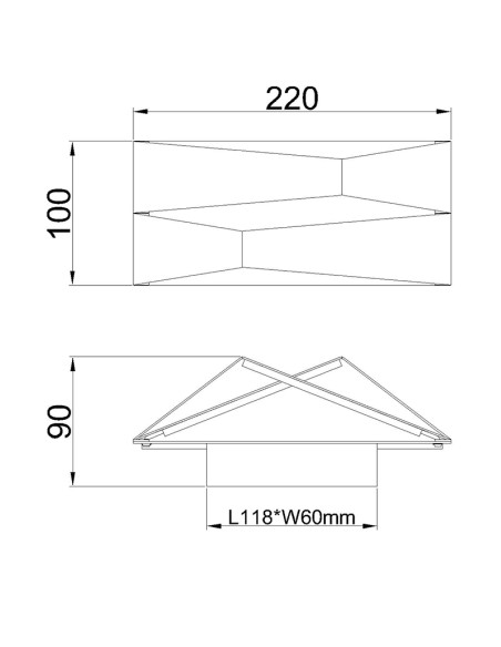 Aplique de Pared FUJI
