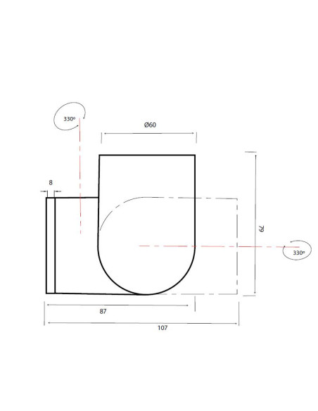 Plafón de techo IOS para GU10