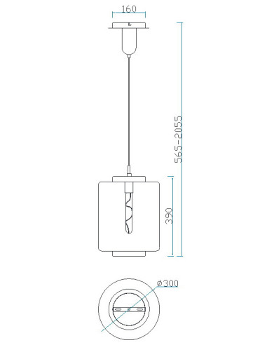 Lámpara de techo JARRAS para E27