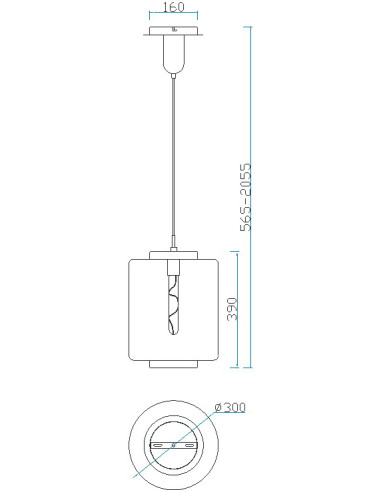 Lámpara de techo JARRAS para E27