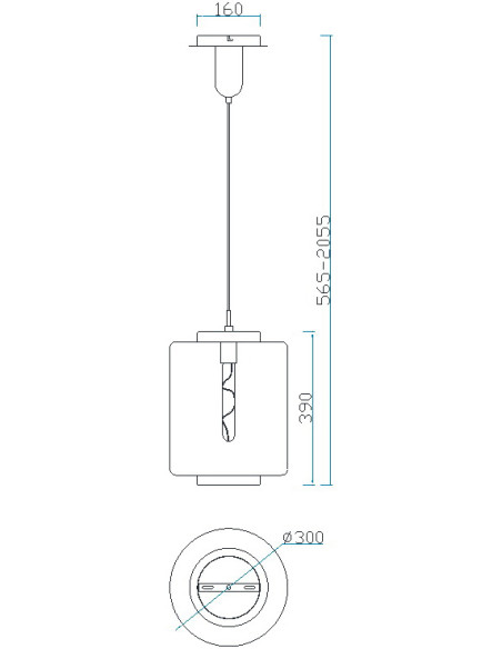 Lámpara de techo JARRAS para E27