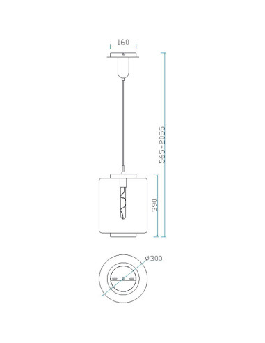 Lámpara de techo JARRAS para E27