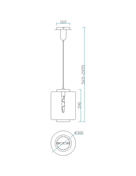 Lámpara de techo JARRAS para E27