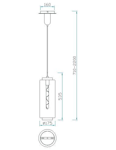 Lámpara de techo JARRAS para E27