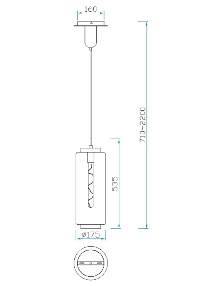 Lámpara de techo JARRAS para E27