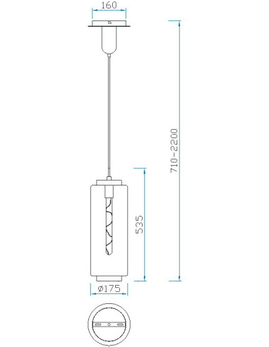 Lámpara de techo JARRAS para E27