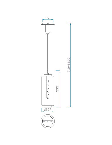 Lámpara de techo JARRAS para E27