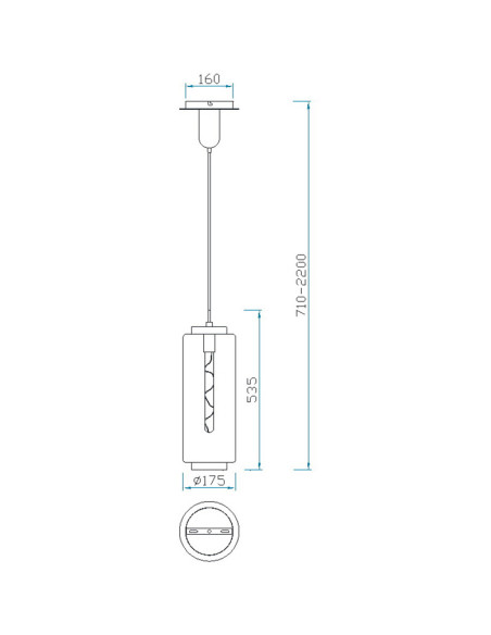 Lámpara de techo JARRAS para E27
