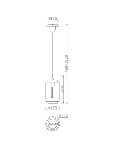 Lámpara de techo JARRAS para E27