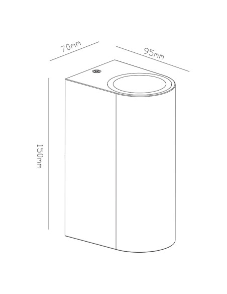 Aplique de Exterior KANDANCHU para GU10