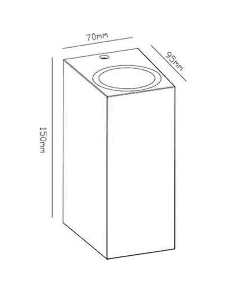 Aplique de Exterior KANDANCHU para GU10