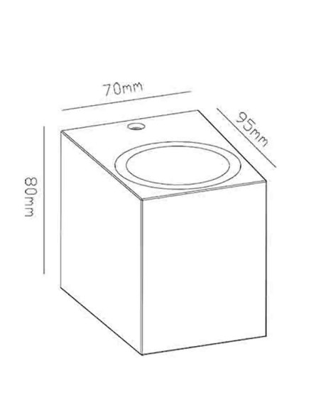Aplique de Exterior KANDANCHU para GU10
