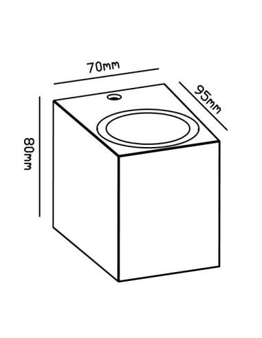 Aplique de Exterior KANDANCHU para GU10