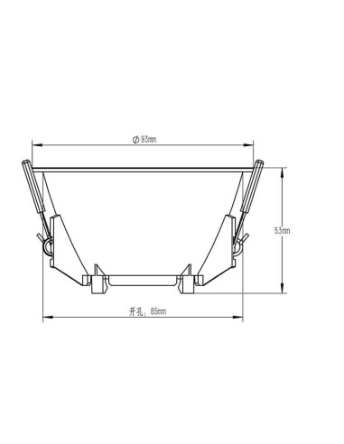 Empotrable Downlight LAMBORJINI para GU10