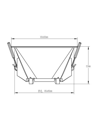 Empotrable Downlight LAMBORJINI para GU10