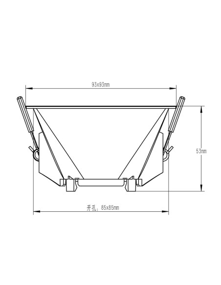 Empotrable Downlight LAMBORJINI para GU10