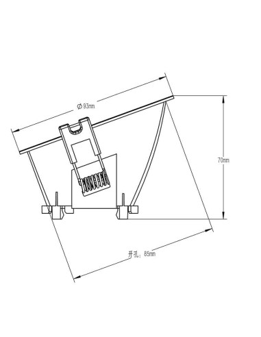 Empotrable Downlight LAMBORJINI para GU10