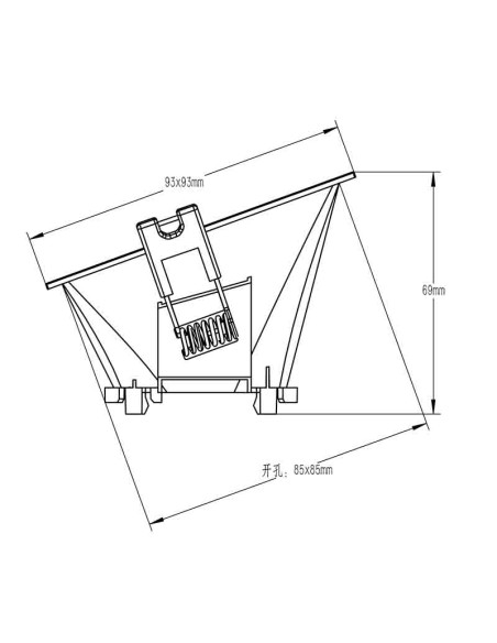 Empotrable Downlight LAMBORJINI para GU10