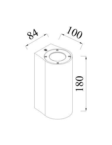 Aplique de Exterior LEVI para GU10