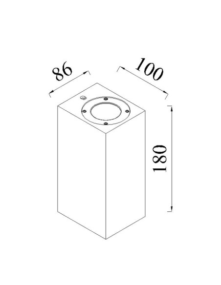 Aplique de Exterior LEVI para GU10