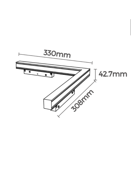 Foco para carril magnético MAGNETO