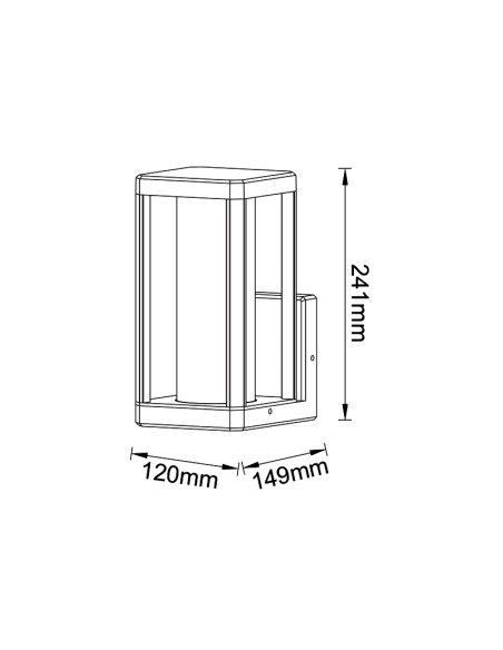 Aplique de Pared NEVADA para E27