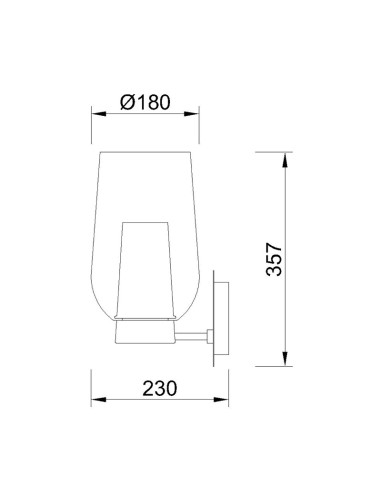 Aplique de Pared NORA para E27