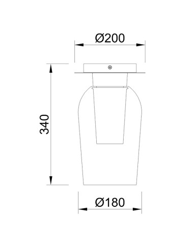 Plafón de techo NORA para E27