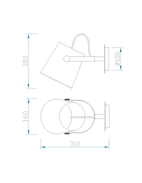 Aplique de Pared NORDICA para E27