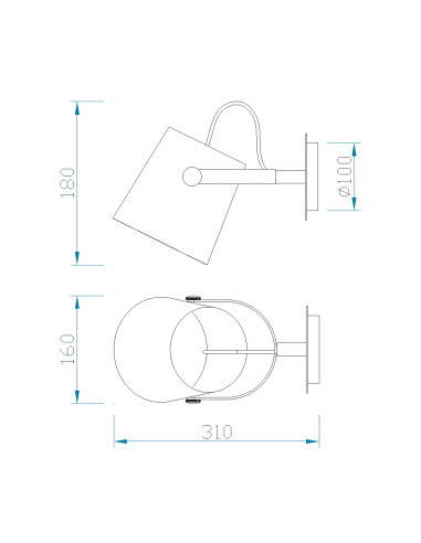 Aplique de Pared NORDICA para E27