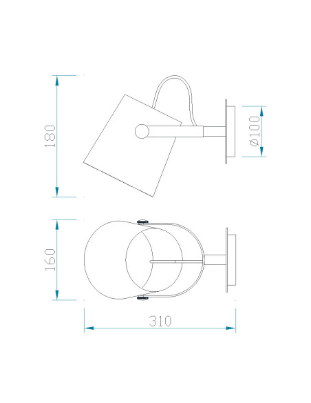 Aplique de Pared NORDICA para E27