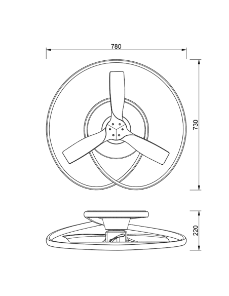 Ventilador de Techo OCEAN