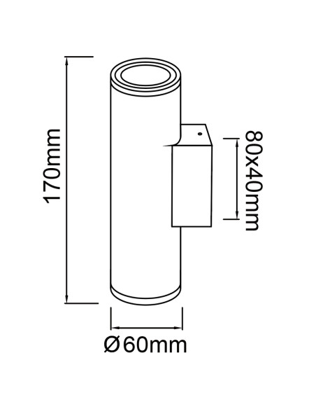 Aplique de Exterior PERE para GU10