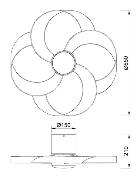 Ventilador de Techo ROSE