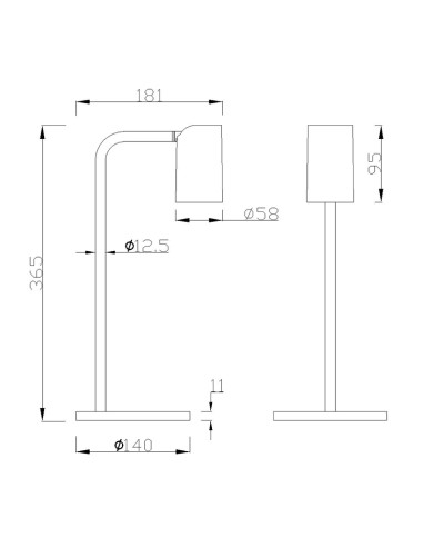 Flexo sobremesa SAL para GU10