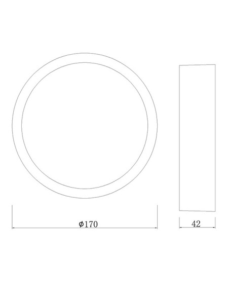 Plafón de techo SAONA SUPERFICIE Blanco