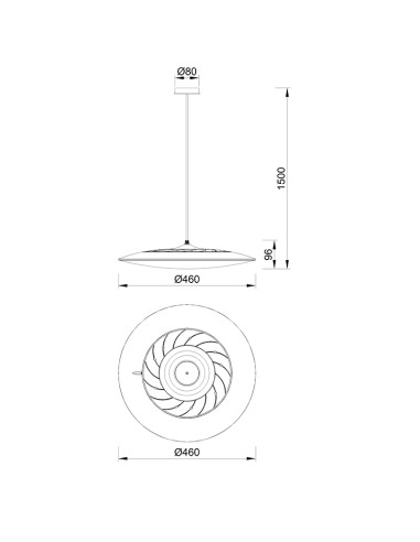 Lámpara de techo SLIM Blanco