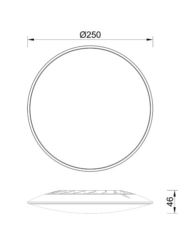 Plafón de techo SLIM Blanco