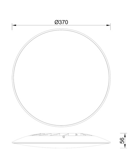 Plafón de techo SLIM Blanco