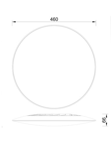 Plafón de techo SLIM Blanco