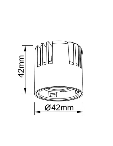 Downlight SUNSET Negro