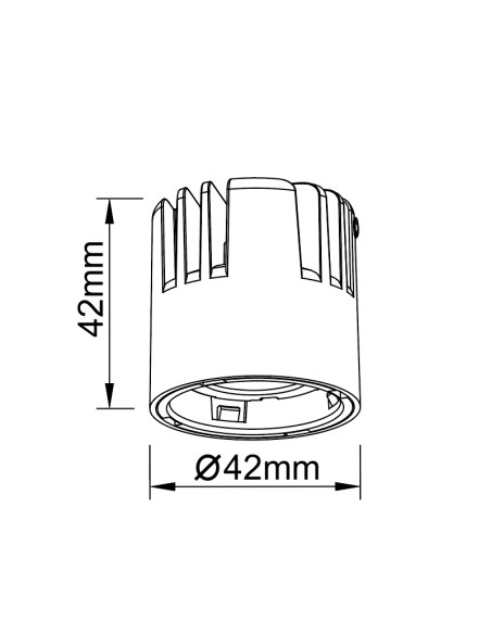 Downlight SUNSET Negro