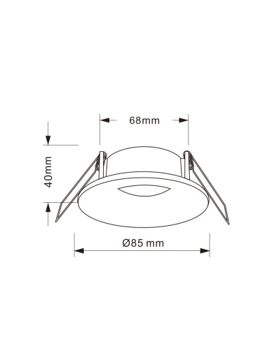 Empotrable Downlight TAVIRA para GU10