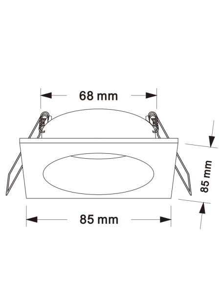 Empotrable Downlight TAVIRA para GU10
