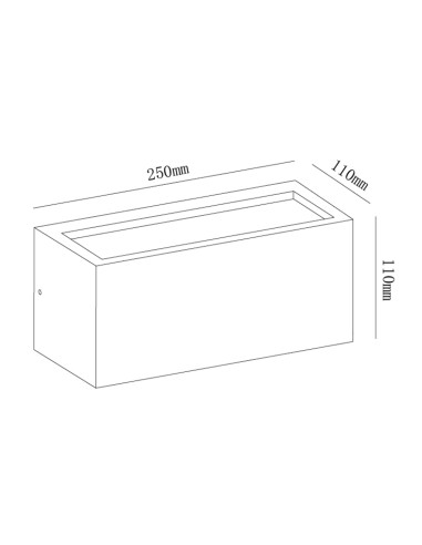 Aplique de Exterior UTAH para E27