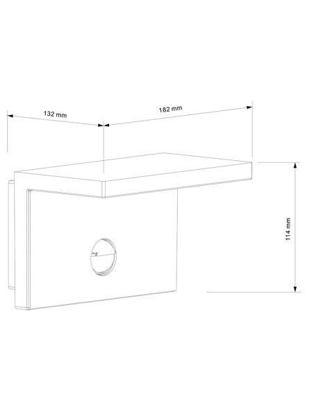 Aplique de Exterior RUKA Gris