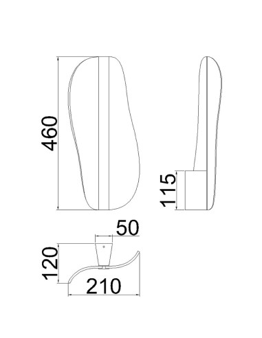 Aplique de Pared BIANCA Blanco Dimable