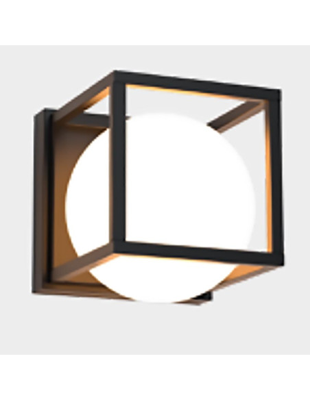 Aplique de Pared DESIGUAL Negro para E27